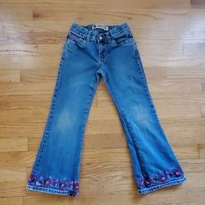 Gap denim embroidered jeans